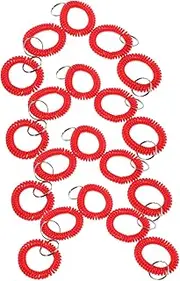 GANAZONO Elastic Coiled Plastic Wristband 25pcs Spring Hand Ring Stretch Hair Ring for Sauna Ponytail Holder Hair Tie for Women Girls