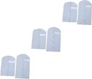 SAFIGLE 15 Pcs Translucent Dust Bag Coat Storage Bag Clothes Cover Hanging Garment Bag Clothing Storage Bags Clothes Storage Bag Storage Bags for Clothes Dress Bag Grey Plastic Peva