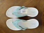 Clarks Cloudsteppers Sunmaze Sky Teal Sarcelle Size 10 NEW