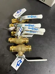 QTY 5 - 3/4" ULTRA PURE PROPRESS FULL PORT BALL VALVES PRO PRESS VIEGA NIBCO