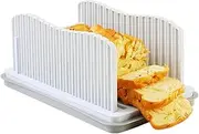 Bread Slicer | Precise Sandwich Cutting Board - Adjustable Cutting Guide for Homemade Bread, Foldable Kitchen Baking Tools