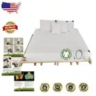 Luxurious Checkered Grounding Bed Sheet 75x54'' - Enhance Your Sleep Quality