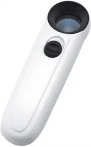 40X Handheld High Power Magnifier Magnifying Glass Jeweler Eye Jewelry Loupe wit