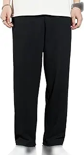 [JEShifangjiusu] Men's Cotton Yoga Sweatpants Fashion Loose Athletic Lounge Pants Lightweight Casual Workout Pants with Pockets