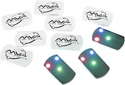 MVP Disc Golf Flat LED Tri-lite Disc Golf Lights (Pack of 10)