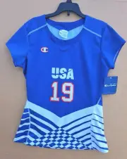 Champion USA Soccer Game Jersey For Special Olympics #19 Women's Medium