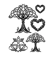 STENCILS CRAFTS TEMPLATES SCRAPBOOKING CELTIC TREE OF LIFE STENCIL A4 MYLAR