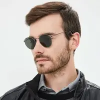 在飛比找momo購物網優惠-【RayBan 雷朋】復古圓框款 ROUND METAL 太