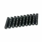 Black 20PCS Shoe Lace DIY Replacement Aglets Heads Ends Tips Shoelaces Repair Metal