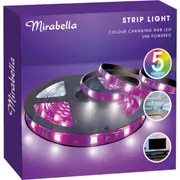 Mirabella Colour Changing LED Strip Light USB 5 Metres each