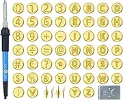 Wood Engraving Tool,Embossing Carving Wood Burning Kit | Alphabet Number Template, Adjustable Temperature Pen, Pyrography Work Mold for Adults Beginners