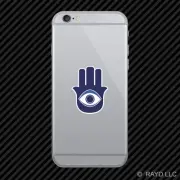 Hansa Hand Amulet Cell Phone Sticker Mobile Die Cut evil eye