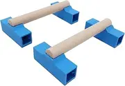 Tumbl Trak Portable Parallette Bars, Blue