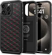 [Spigen] Cryo Armor Designed for Apple iPhone 15 Pro Max Case (2023)[6.7-inch] Heat Absorb Cooling TPU Cover - Cryo Red