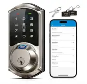 Veise Smart Front Door Lock Set, App Control, Keyless Entry Deadbolt with Lever