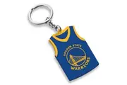 Golden State Warriors NBA Basketball Rubber Keyring with Team Logo Screen Print