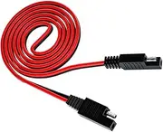 SWOOMEY 1pc Dual SAE Interfaces Extension Cord Terminal Harness Wire for Motorcycle Car Construction Durable Battery Charger Connection Efficient Power Transfer