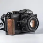 Camera Anti-slip Finger Hand Wood Grip Base Holder for Nikon FE FE2 FM FM2 FM3A