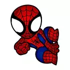 Spiderman Car Air Freshener - Black Ice Scent - Extra Thick - Large Double Sided