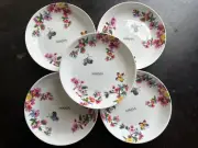 Mikasa Butterfly Garden Bone China 8 1/2" Pasta Bowls Set of 5 New