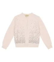 [Stella McCartney Kids] Stella McCartney Kids Cotton jersey cardigan Y 4 pink