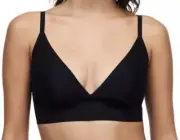 Chantelle Womens Softstretch Wire Free Triangle Bralette Black Size S