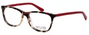 Calabria Vivid 848 Designer Reading Glasses in Demi-Red +2.75