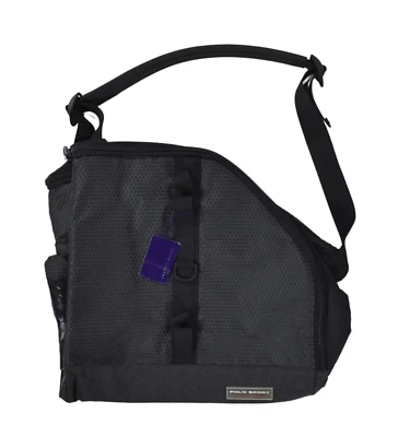 Ralph Lauren Polo Sport Vintage Black Nylon Ski Boot Shoulder Bag New