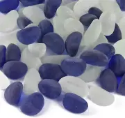 Frosted Glass Beads Beach Glass Marbles for Vases Gems Aquarium Pebbles Decorati