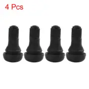 4pcs TR412 Rubber Short Snap-In Tire Valve Stems Tyre Service Tool