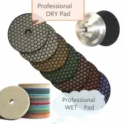 5" wet dry polisher grinder 46PCS quartz granite stone concrete marble polish