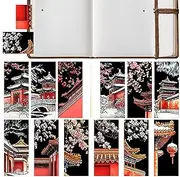 Scratch Bookmark Kit, Scratch Bookmarks,12 Art Scratch Note Set - Bookmarks Craft Paper Art Sets for Party Bag Fillers for
