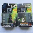 Star Wars Power of the Force Electronic Power F/X Darth Vader vs Obiwan