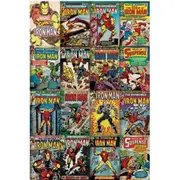 Marvel Comics Iron Man Covers Poster Home/Room Wall Decor Display 91x61cm