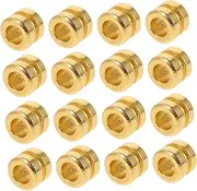 GREENADSCAPE 20pcs Electric Guitar Strings Acoustic Guitar Pegs Acoustic O Fret Parts Metal Tail Parts Metal Golden