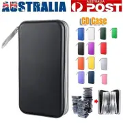 CD DVD Case Holder 80 Capacity Hard Plastic CD DVD Disc Cases Storage Wallet AUS