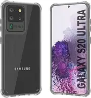 PunkCase Galaxy S20 Ultra Case [Air Hybrid II Series] Clear Protective Hard Shell W/TPU Frame & Air Bumpers [Slim Fit] [Non Yellowing] Durable Drop Protection for Galaxy S20 Ultra 5G (6.9") (2020)
