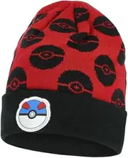 [Fashion uk] Pokemon Pikachu Winter Bobble Hat, red, 54 cm