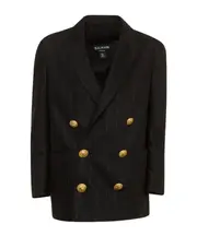 Balmain Kids Double-Breasted Tailored Blazer 12Y Black