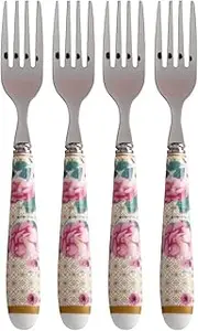 Maxwell and Williams Teas and C's Silk Road Cake Fork Set 4pc White Gift Boxed