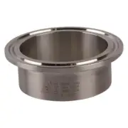 Tri Clamp Ferrule | Weld 2 inch x 21.5mm - Sanitary SS304 (10 Pack)