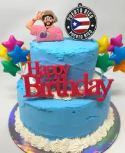 Bad Bunny Puerto Rico Cake Topper ~ BRAND NEW ~ 2+ Inches Tall