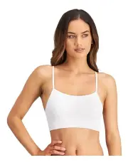 Lovable Seamless Crop Top Bra in White