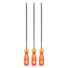 3pcs Chainsaw File 5/32" High Carbon Steel Round Rasp with Plastic Handle