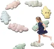 Crocodile Stepping Stones for Kids | Sensory Stepping Stones | Anti Slip Balance River Stones Promote Children's Coordination Skills Disorder Course Early Childhood Education Toys