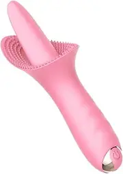 Vibrator Licking Tongue GSpot Oral Rechargeable Clit Massager Clitoral Stimulator Dildo Female Sex Toy For Woman Pink