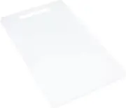 Chef Craft Basic Solid Plastic Cutting Board, 17.5"L x 11"W, White