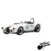 Kyosho Original KS08047EW 1/18 Shelby Cobra 427 S/C ESSEX WIRE #91 White/Dark Bl