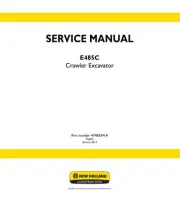 New Holland E485C Crawler Excavator Service Manual Repair Shop Book