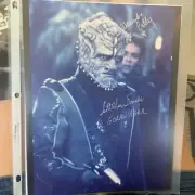 Star Trek Alexander Siddig Bashir SCOTT MacDONALD Goran'Agar signed 8x10 photo